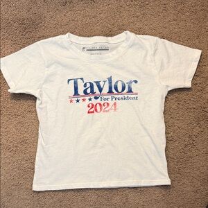 Prince Peter Collection White 'Taylor For President' Tee